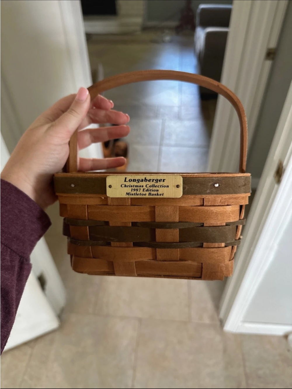 Longaberger Christmas 1997 basket
